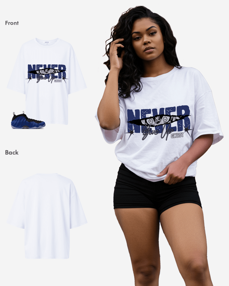 G West Never Give Up Oversized Women's T-Shirt