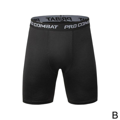 New Male Fitness Quick-Drying Tight Shorts Elastic Compression Leggings Training Pants Men Running Shorts Comfort Black Gray Mens Running Compression Pants Workout Cool Quick Dry Sports Shorts for Running Athletic Underwear