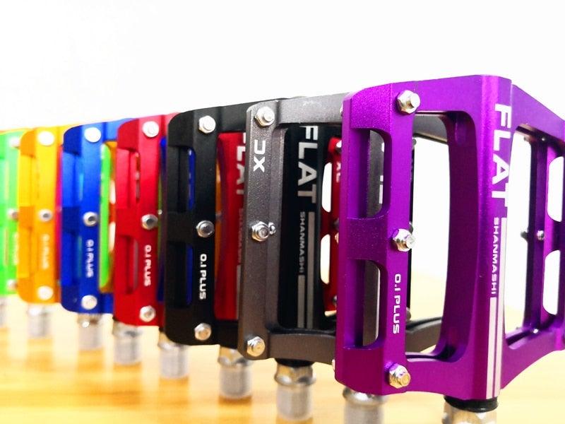 New mountain bike 8 Colors Platform Alloy Road Bike Pedals Ultralight Bicycle Pedal Bike Accessories  Sealed Bearing Mountain Bicycle Flat Pedals Lightweight Aluminum Alloy Wide Platform Cycling Pedal Universal Lightweight Aluminum Alloy