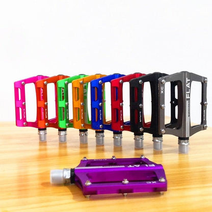 New mountain bike 8 Colors Platform Alloy Road Bike Pedals Ultralight Bicycle Pedal Bike Accessories  Sealed Bearing Mountain Bicycle Flat Pedals Lightweight Aluminum Alloy Wide Platform Cycling Pedal Universal Lightweight Aluminum Alloy