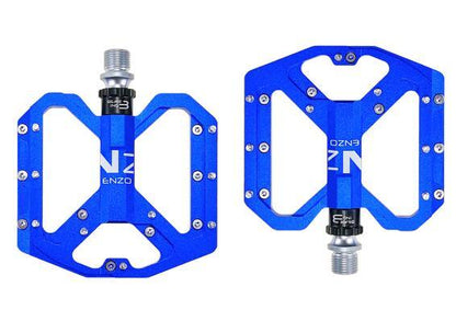 New Mountain Non-Slip Bike Pedals Platform Bicycle Flat Alloy Pedals 9/16 3 Bearings For Road Bikes Mountain Bike Pedals Flat Bicycle Pedals 9/16 Lightweight Road Bike Pedals Carbon Fiber Sealed Bearing Flat Pedals