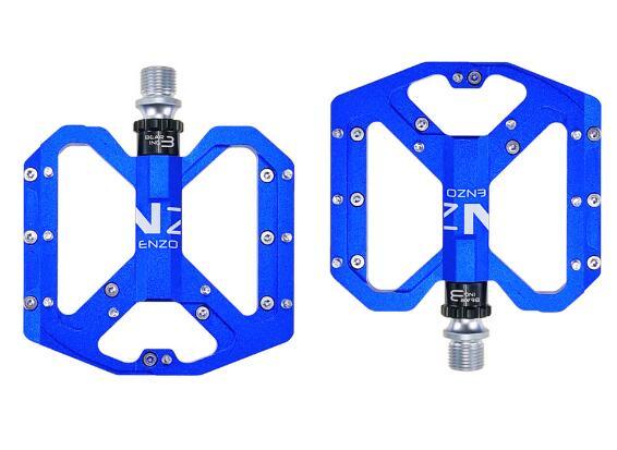 New Mountain Non-Slip Bike Pedals Platform Bicycle Flat Alloy Pedals 9/16 3 Bearings For Road Bikes Mountain Bike Pedals Flat Bicycle Pedals 9/16 Lightweight Road Bike Pedals Carbon Fiber Sealed Bearing Flat Pedals