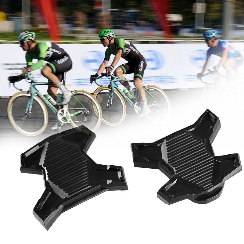 New Upgrade Road Bike Clipless Pedal Platform Adapter Convert For Look System Bicycle Clip Pedal Adaptor Converts Clipless Into Flat Pedals No Cleats Needed Adding Grip And Comfort