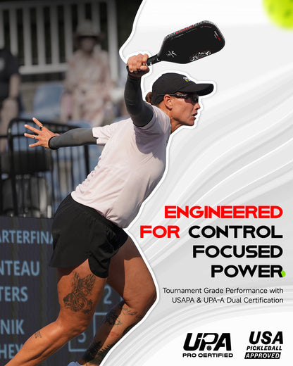 NightBlade Pickleball Paddle 16 mm High Performance Carbon Fiber Face