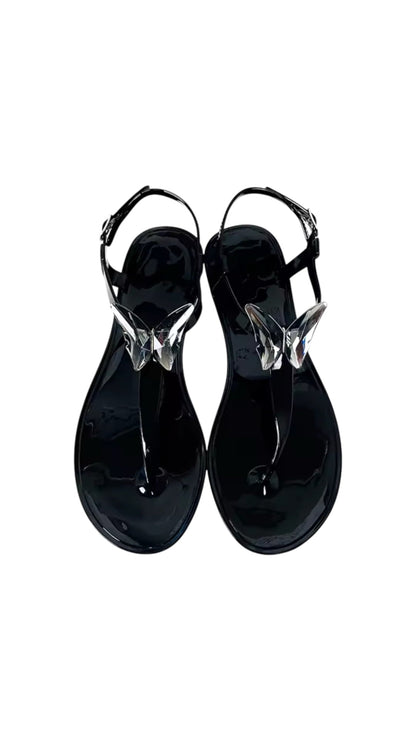 ALIANA White Gel Beach Sandals