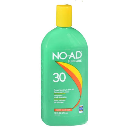 No Ad Sunscreen Lotion - SPF 30, SPF 50, SPF 85