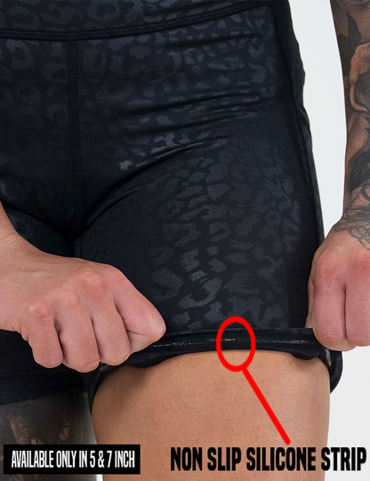 Shorts | Black Leopard