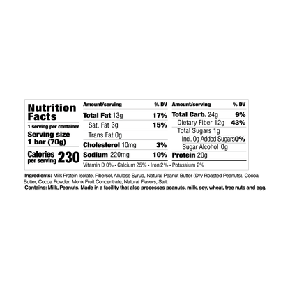 CleanForm Nutrition Nulla Protein Bar - Sweet & Salty - Box of 12