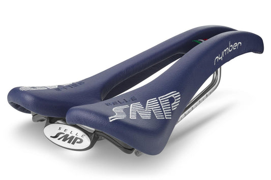 Selle SMP Nymber Saddle with Steel Rails (Blue)