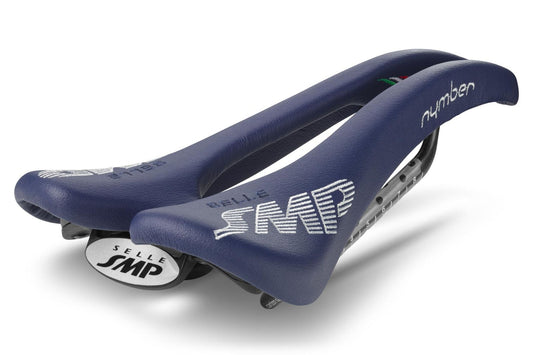 Selle SMP Nymber Saddle with Carbon Rails (Blue)