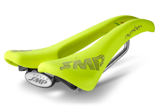 Selle SMP Nymber Saddle with Steel Rails (Fluro Yellow)