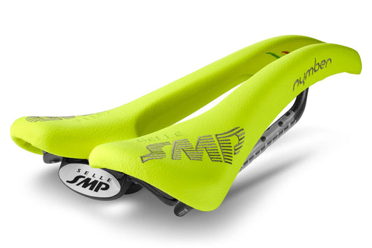 Selle SMP Nymber Saddle with Carbon Rails (Fluro Yellow)