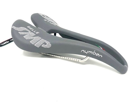 Selle SMP Nymber Saddle with Steel Rails (Grey)