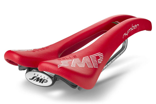 Selle SMP Nymber Saddle with Steel Rails (Red)