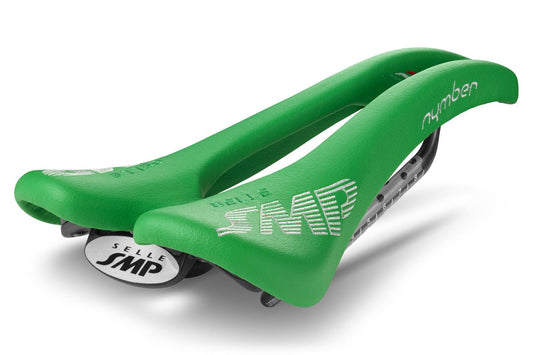 Selle SMP Nymber Saddle with Carbon Rails (Green)