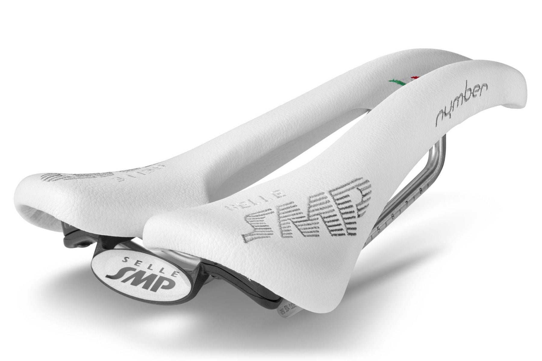 Selle SMP Nymber Saddle with Steel Rails (White) – Triathlete Store