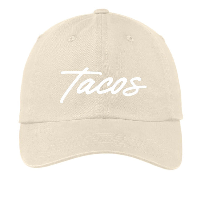 Tacos Cursive Baseball Cap