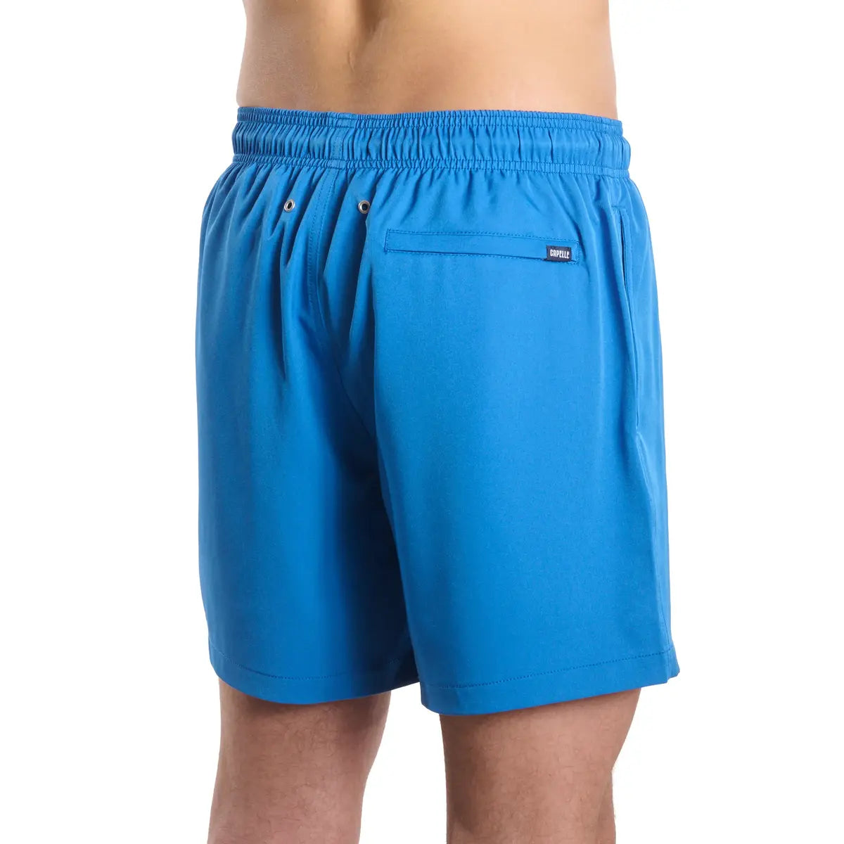 Ocean Blue Hybrid Short, Compression Lined Swim and Resort Trunk
