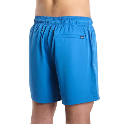 Ocean Blue Hybrid Short, Compression Lined Swim and Resort Trunk