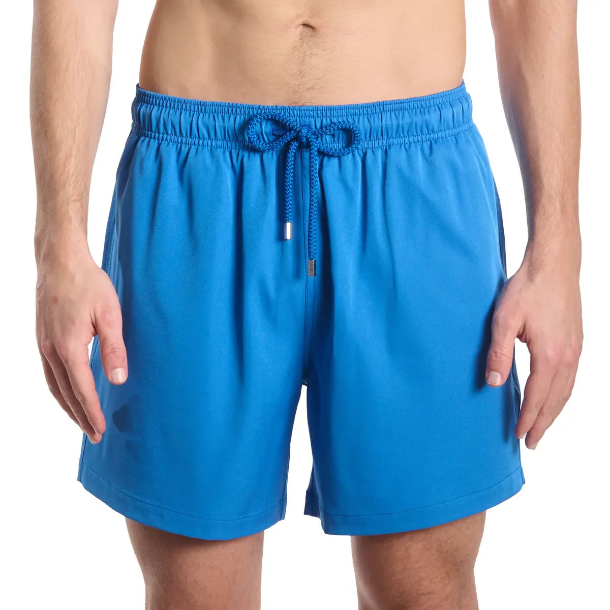 Ocean Blue Hybrid Short, Compression Lined Swim and Resort Trunk