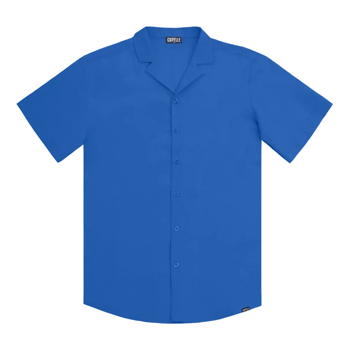 Ocean Blue Men's Button Down Resort Shirt, Modern Fit