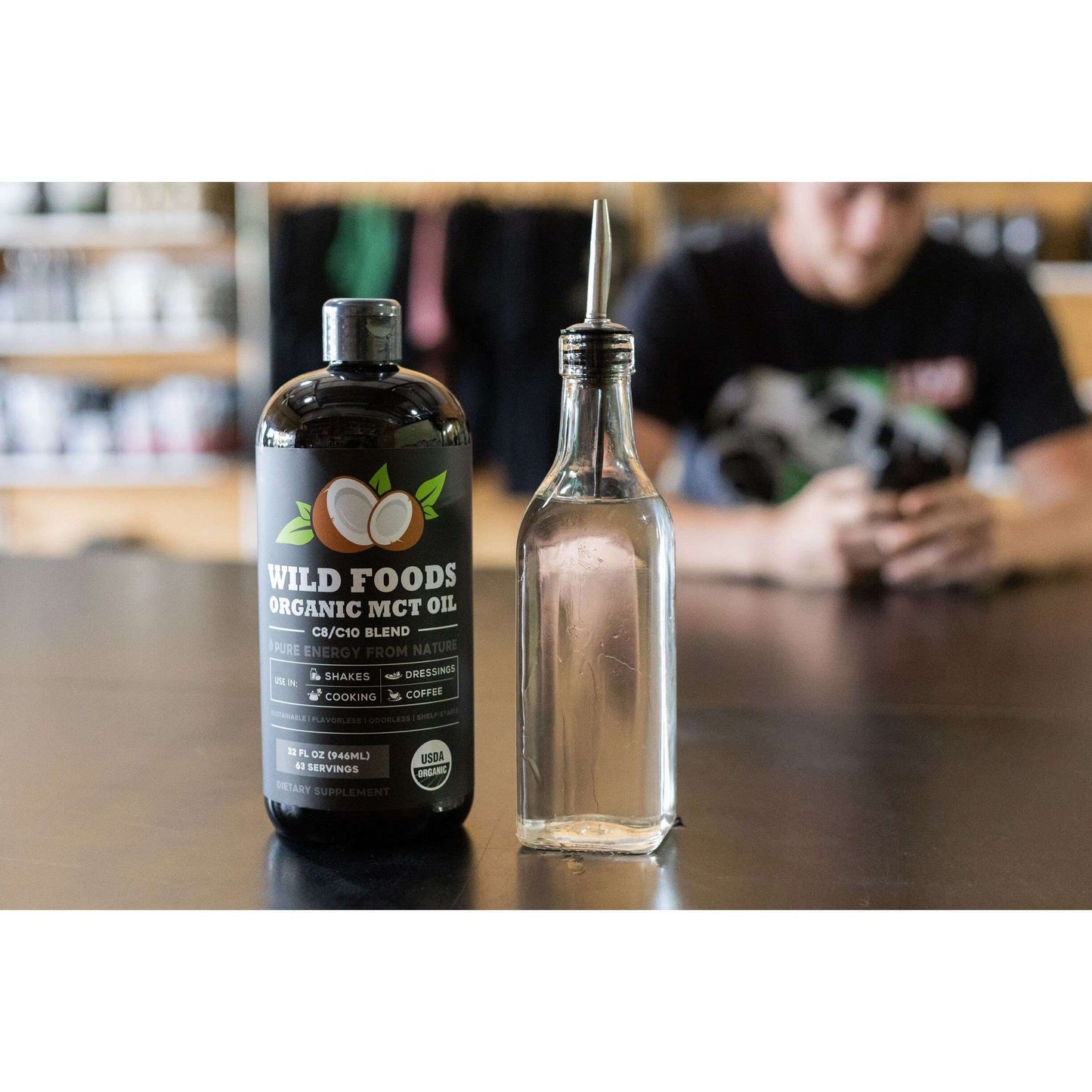 Wholesale case of 6 - Organic Wild MCT Oil 32oz from 100% Coconuts