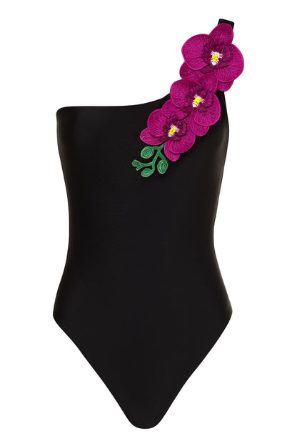 Vanda - White One Shoulder Style Swimsuit