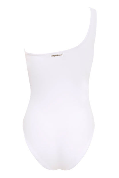Vanda - StripeOne Shoulder Style Swimsuit