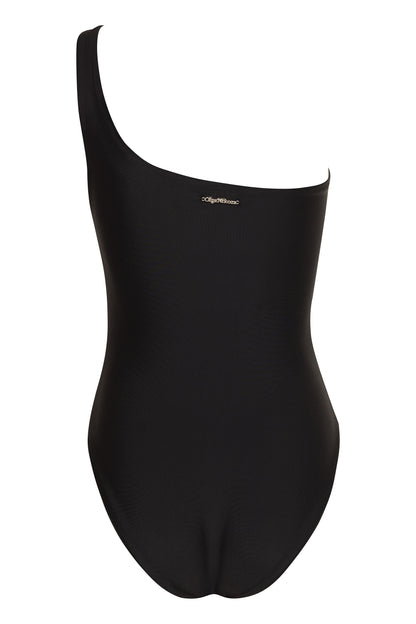 Vanda - Fuchsia One Shoulder Style Swimsuit