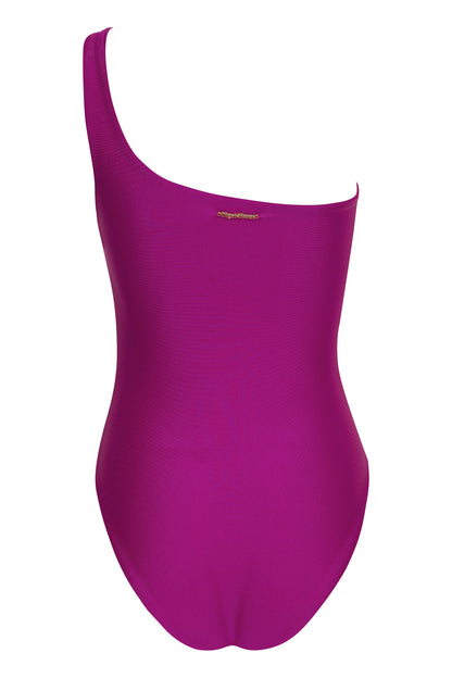 Vanda - White One Shoulder Style Swimsuit
