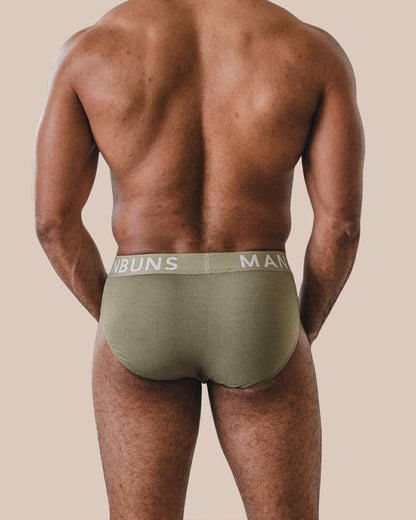 Men's Olive Green Brief Underwear