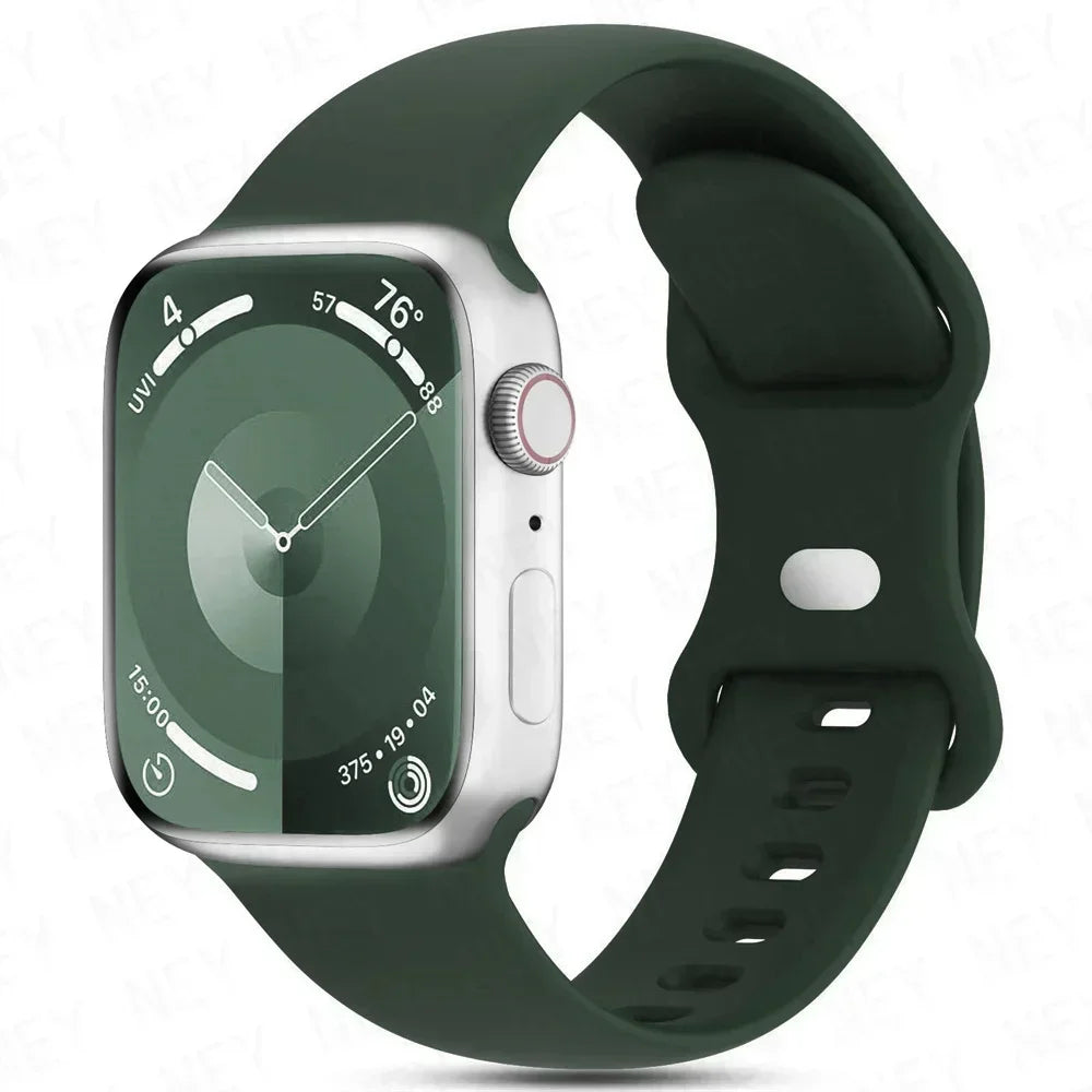 Silicone Apple Watch Band Series 11/10/9/8/7/6/5/4/ SE / Ultra 1/2/3