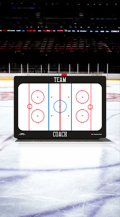 Custom Ice Hockey Magnetic Coaching Board 15.7'' x 10.6'' / 40 x 27 cm