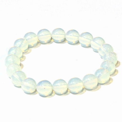 Opalite Round Bead Bracelet - Stone of Eternity