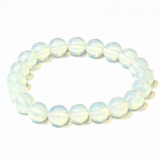 Opalite Round Bead Bracelet - Stone of Eternity