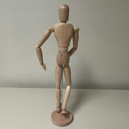 Wooden Human Manikin - Male/16" Mannequin By Kalalou