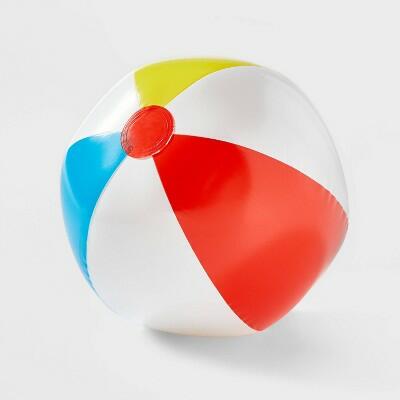 Sun Squad Classic Beach Ball 14" - Pool Game Toy for Ages 2+ Years