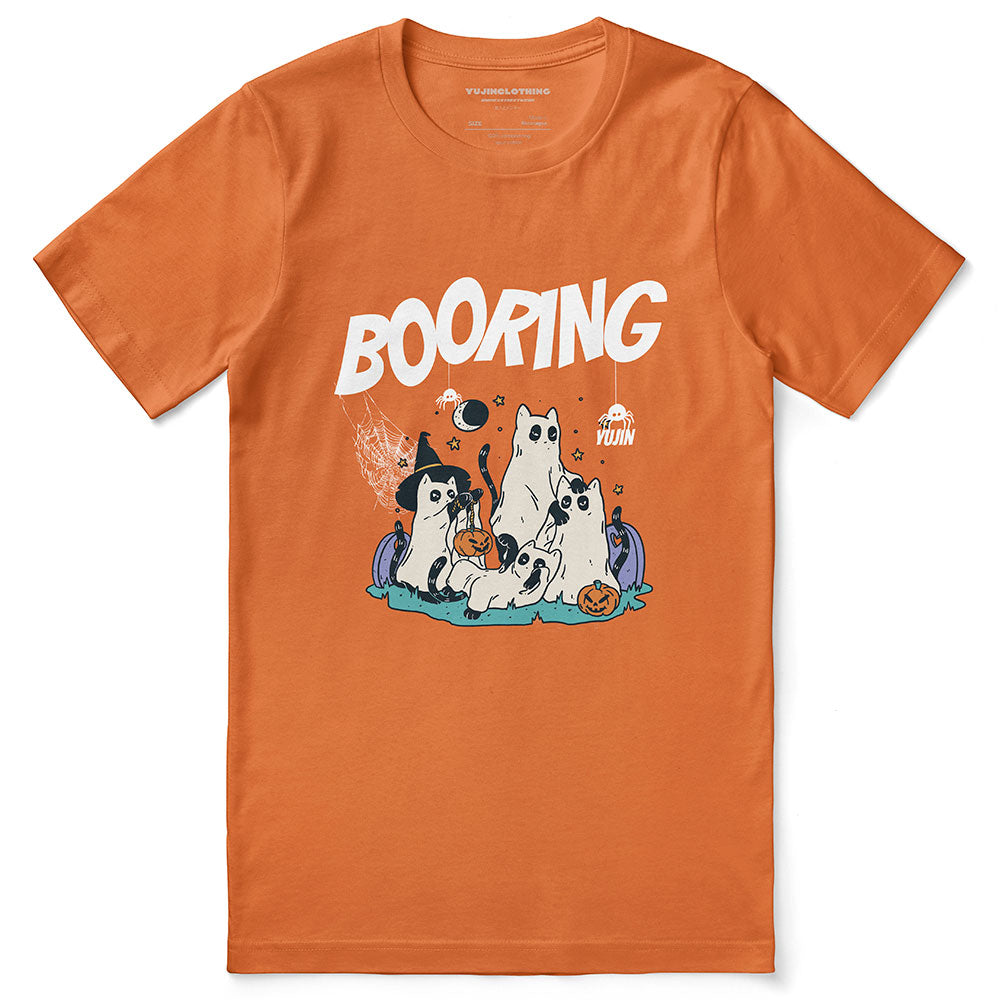 Booring Halloween Cat T-Shirt