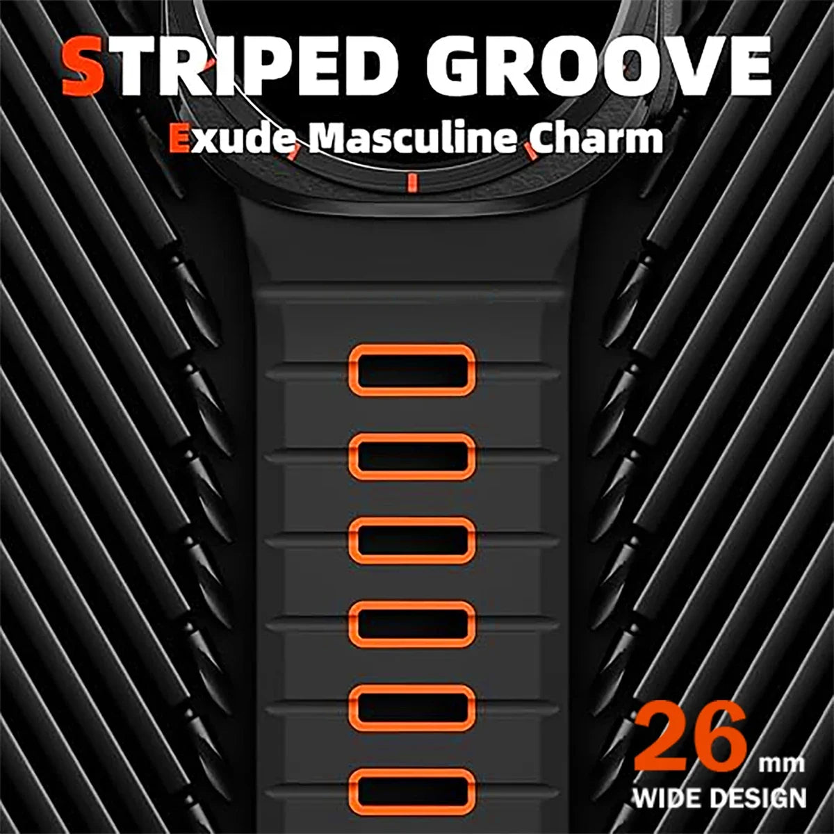 Silicone Samsung Galaxy Ultra Watch Band 47MM