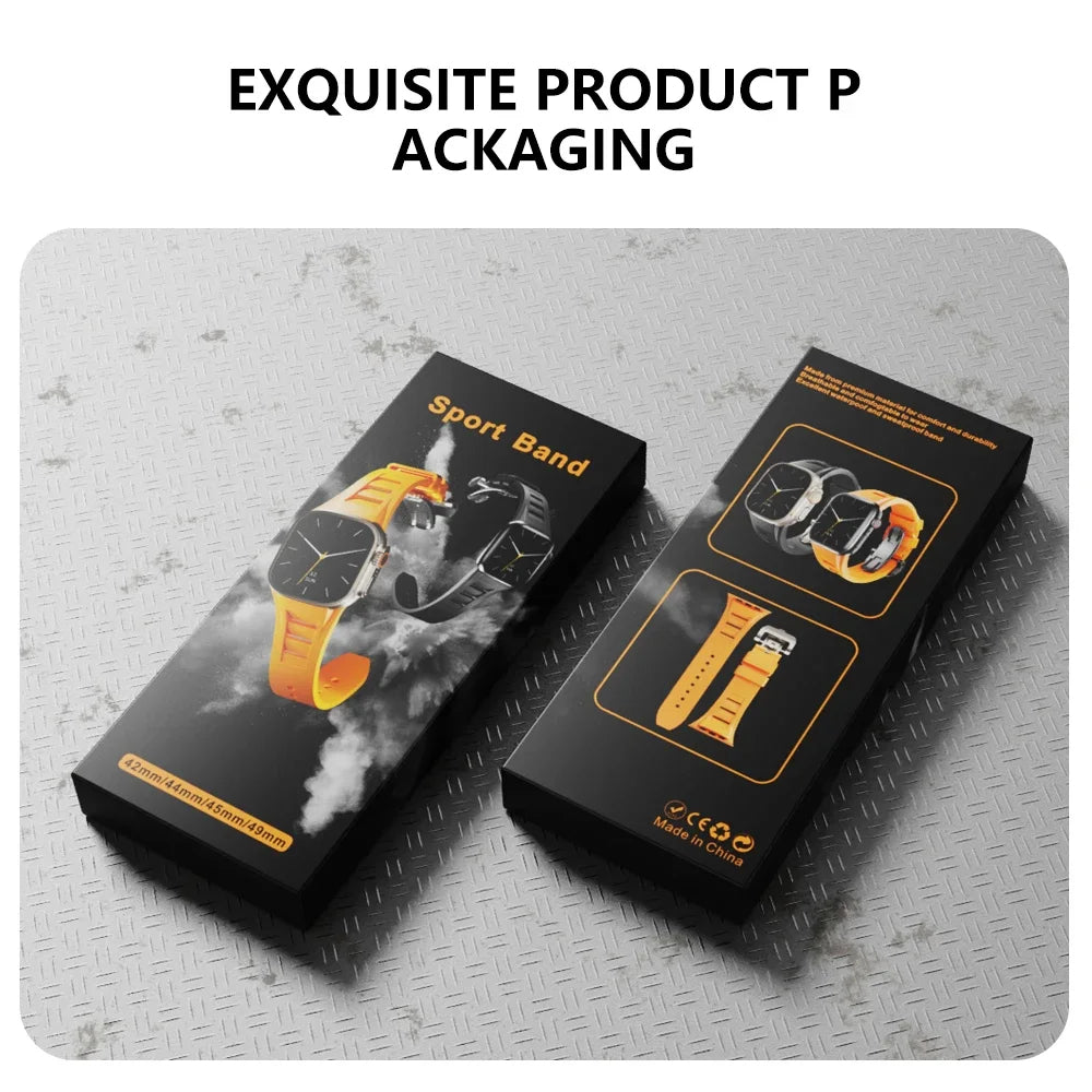 Silicone Apple Watch Band Series 11/10/9/8/7/6/5/4/ SE / Ultra 1/2/3