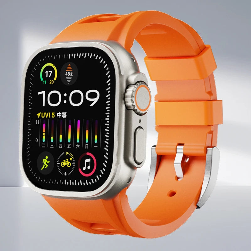 Silicone Apple Watch Band Series 11/10/9/8/7/6/5/4/ SE / Ultra 1/2/3