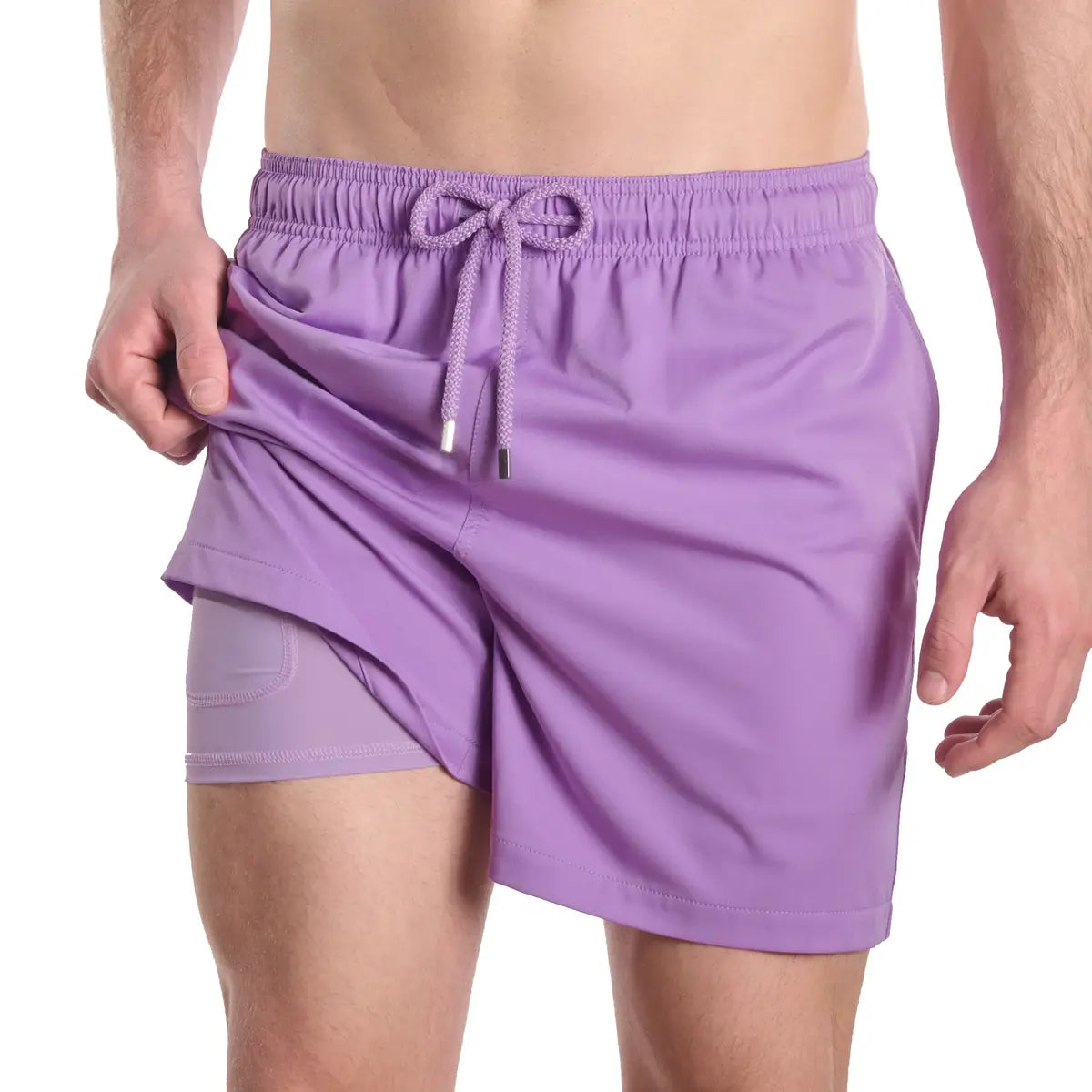 Orchid Bay Hybrid Short, Compression Lined Swim and Resort Trunk