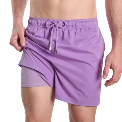 Orchid Bay Hybrid Short, Compression Lined Swim and Resort Trunk