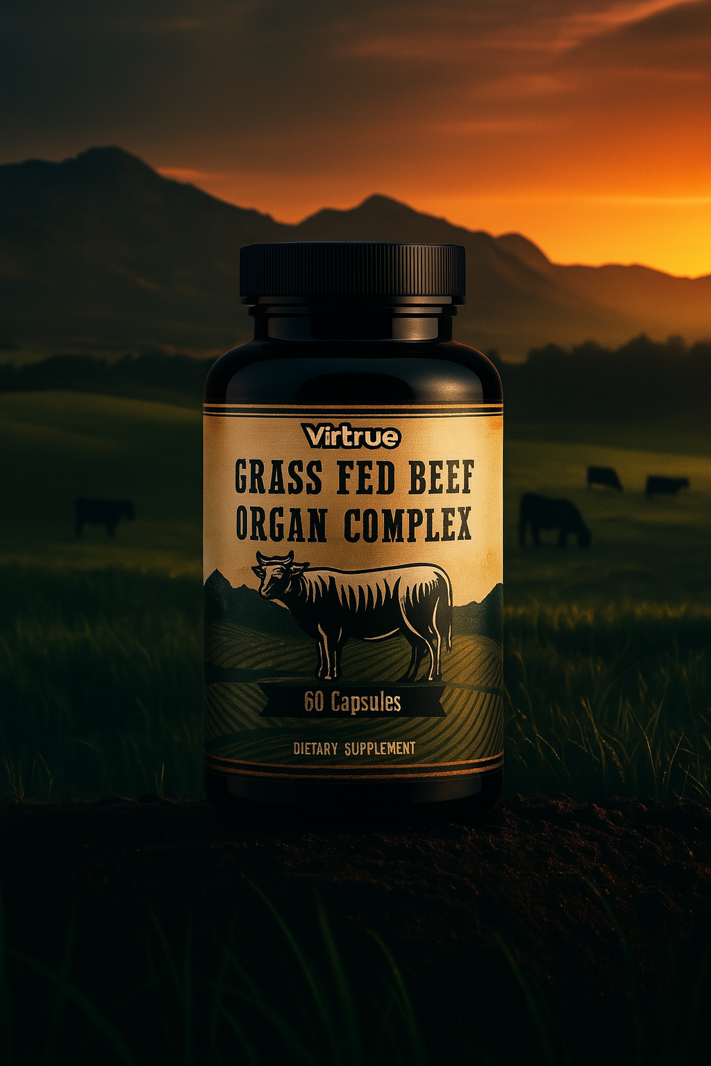 Grass Fed Beef Organ Complex Capsules