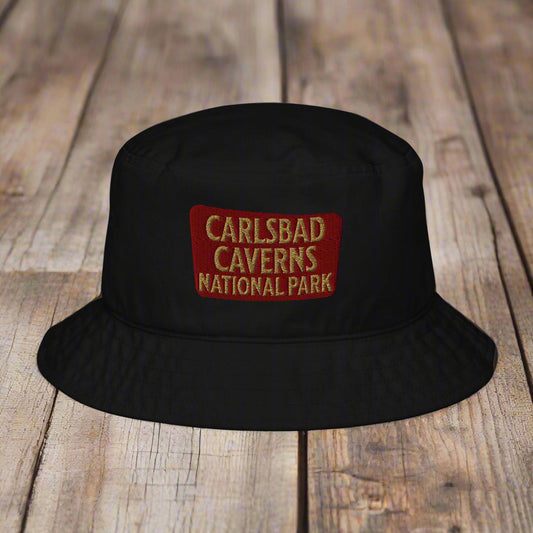 Carlsbad Caverns National Park Embroidered Organic Bucket Hat