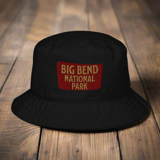Big Bend National Park Sign Organic Cotton Embroidered Bucket Hat