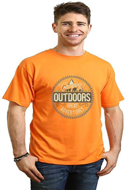 Outdoors Men's Bamboo Viscose/Organic Cotton Short Sleeve Graphic T-Shirt