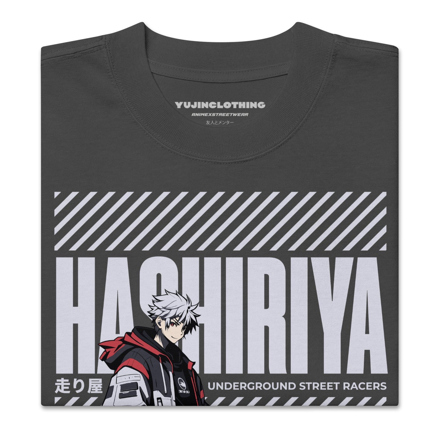 Hashiriya Oversized Faded Car T-Shirt