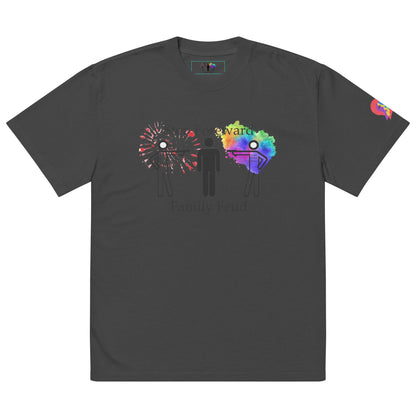 Step Foreword Family Feud Oversized faded t-shirt