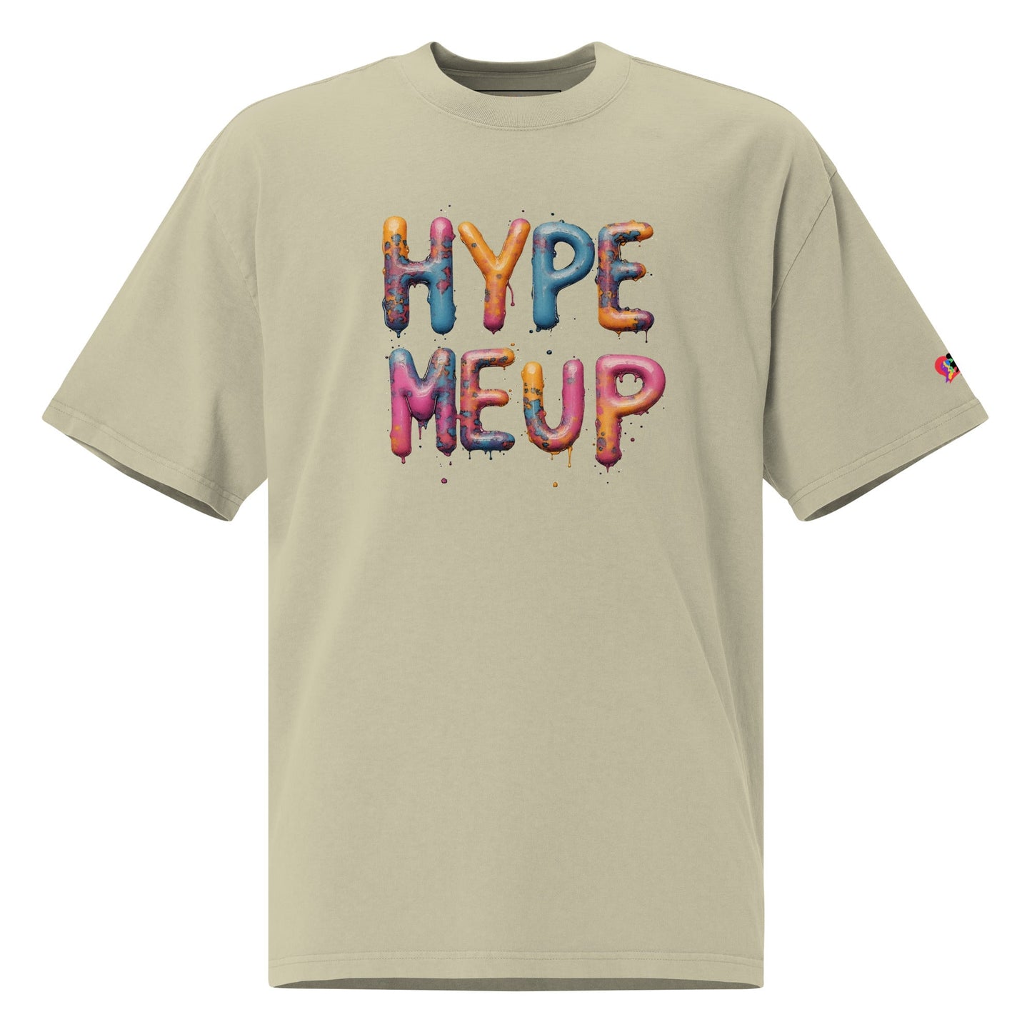 HYPE MEUP Affirmations Oversized Vintage Feel T-Shirt